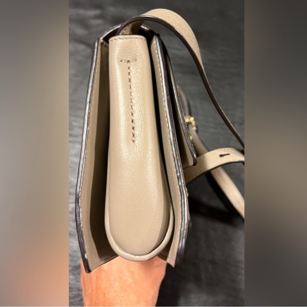 EUC CHLOE Calfskin Suede Mini Chain Faye Shoulder Bag Motty Grey comes with COA - Picture 10 of 14